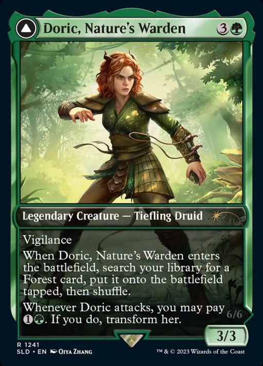 Doric Nature’s Warden // Doric Owlbear Avenger [Secret Lair Drop Series] - MTG Single