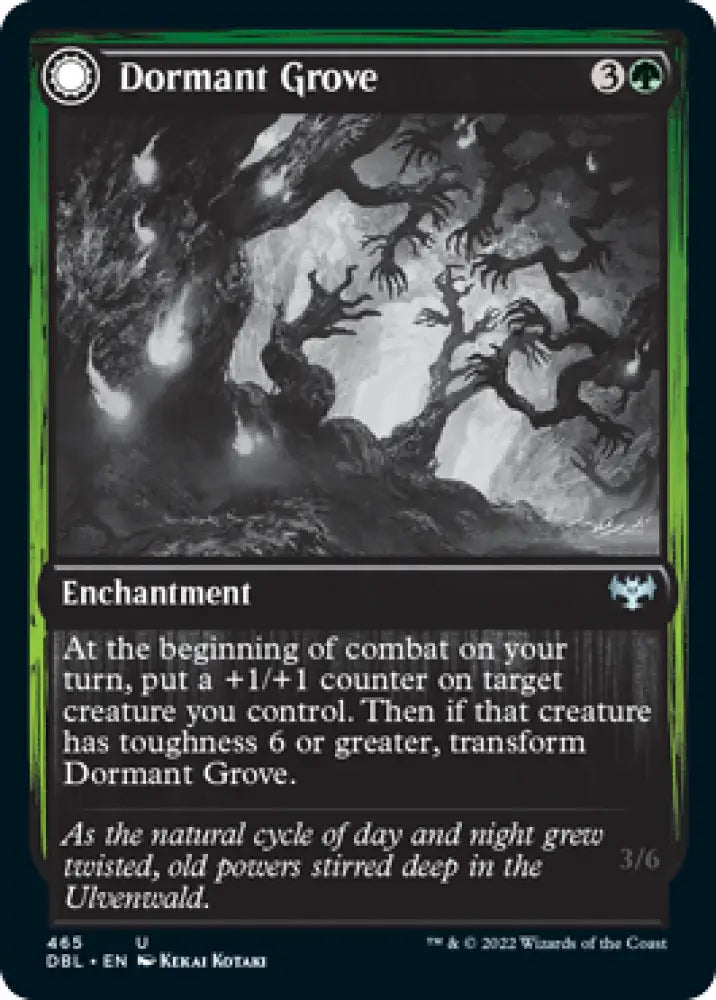Dormant Grove // Gnarled Grovestrider [Innistrad: Double Feature] - MTG Single