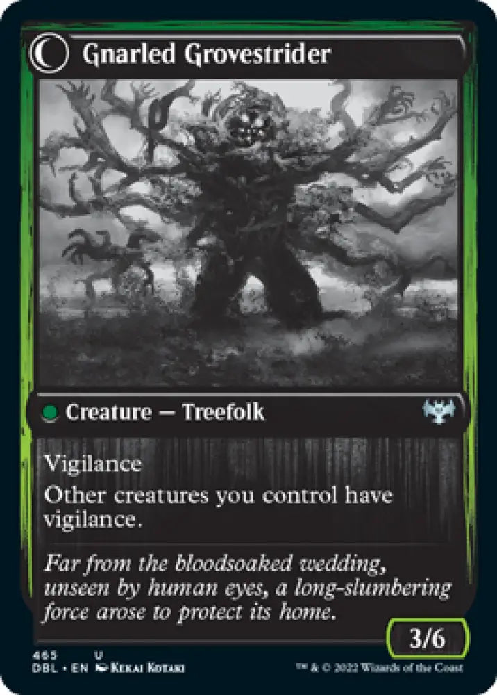 Dormant Grove // Gnarled Grovestrider [Innistrad: Double Feature] - MTG Single