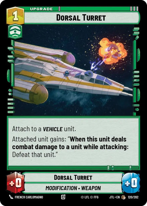 Dorsal Turret (120/257) [Jump to Lightspeed] - Star Wars: Unlimited Single