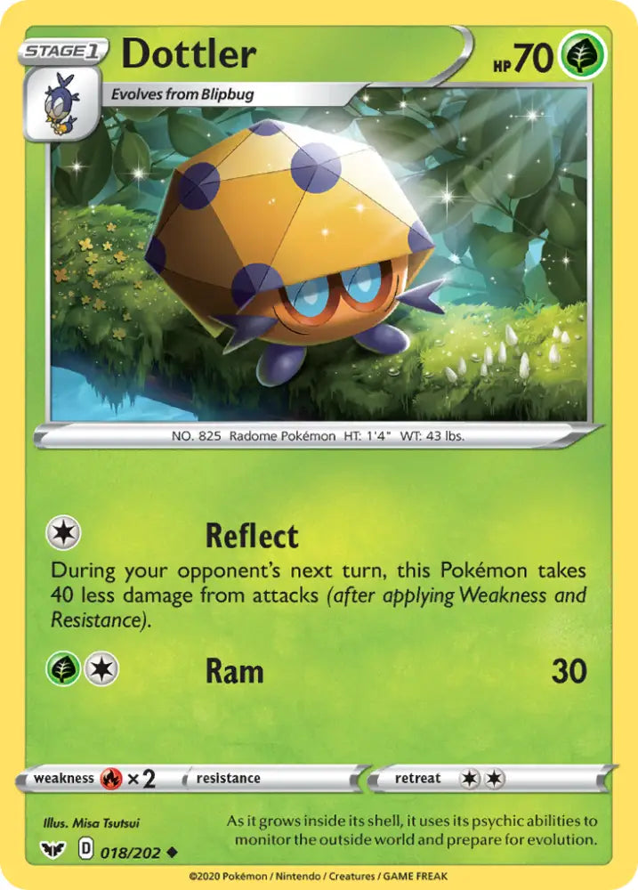Dottler (018/202) [Sword & Shield: Base Set] - Pokemon Single