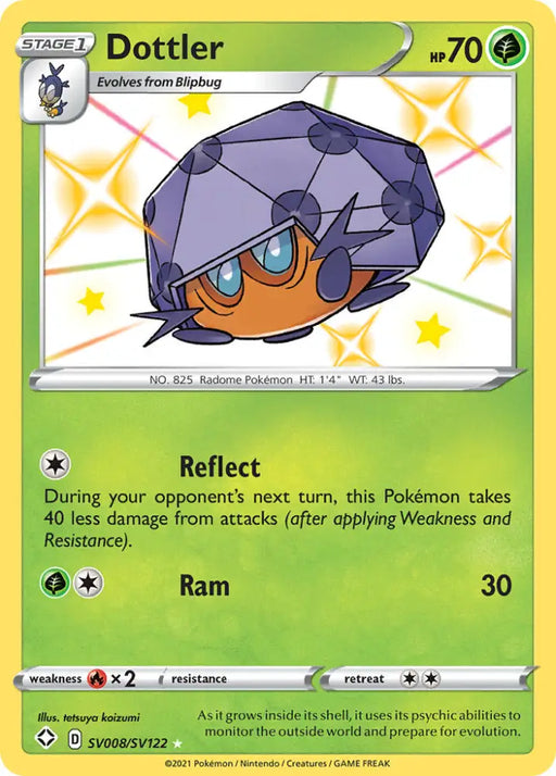 Dottler (SV008/SV122) [Sword & Shield: Shining Fates] - Pokemon Single
