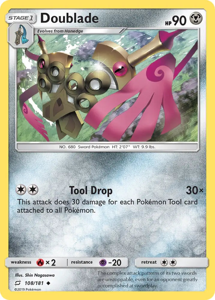 Doublade (108/181) [Sun & Moon: Team Up] - Pokemon Single