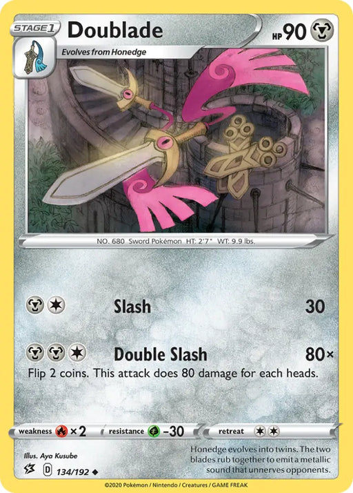 Doublade (134/192) [Sword & Shield: Rebel Clash] - Pokemon Single