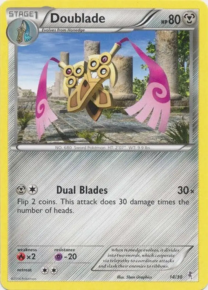 Doublade (14/30) [XY: Trainer Kit 1 - Bisharp] - Pokemon Single