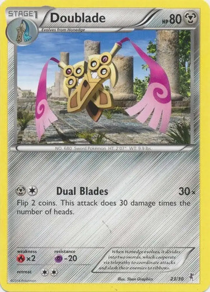 Doublade (23/30) [XY: Trainer Kit 1 - Bisharp] - Pokemon Single