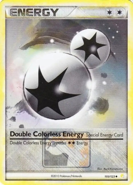 Double Colorless Energy (103/123) (League Promo) [HeartGold & SoulSilver: Base Set] - Pokemon Single