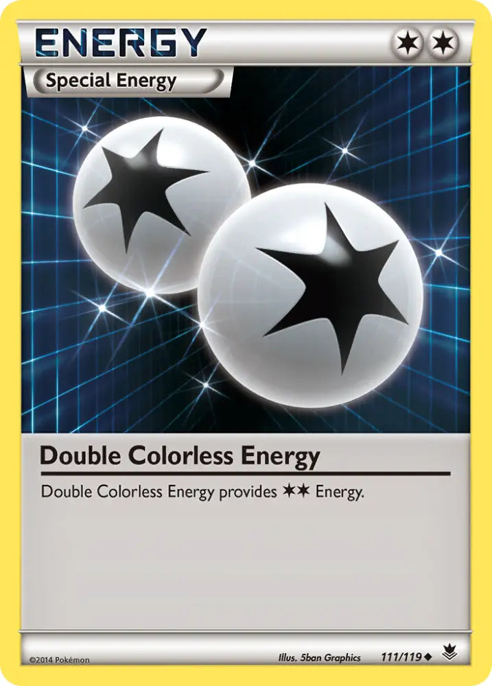 Double Colorless Energy (111/119) [XY: Phantom Forces] - Pokemon Single