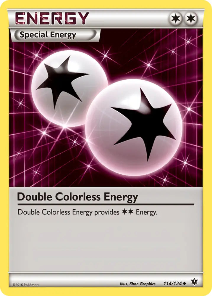 Double Colorless Energy (114/124) [XY: Fates Collide] - Pokemon Single