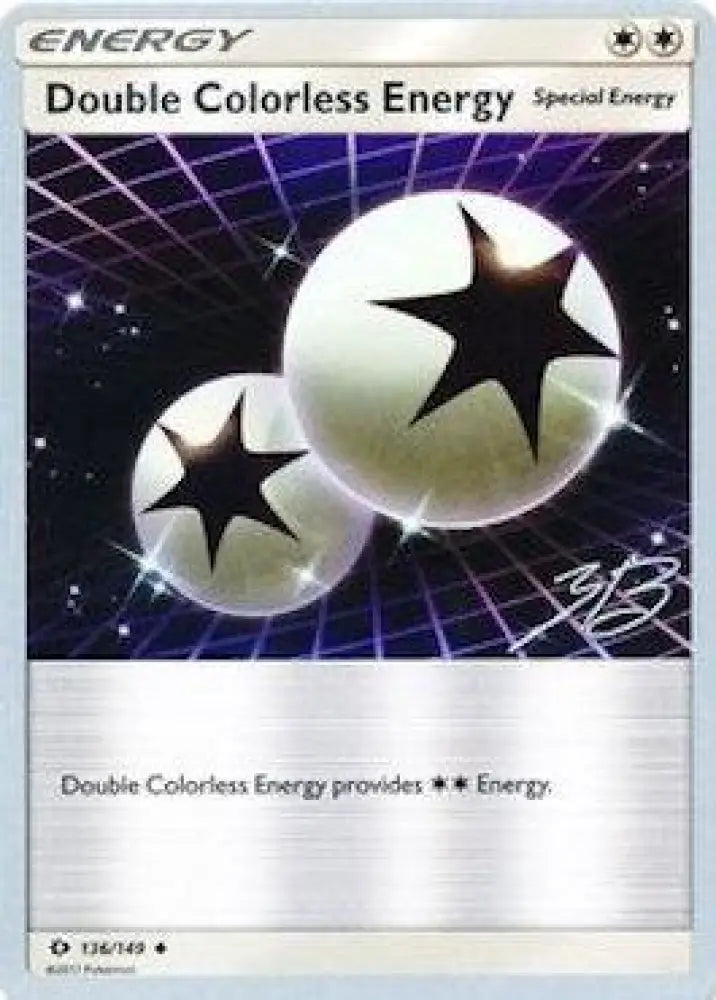 Double Colorless Energy (136/149) (Ice Path FTW - Zachary Bokhari) [World Championships 2017] - Pokemon Single