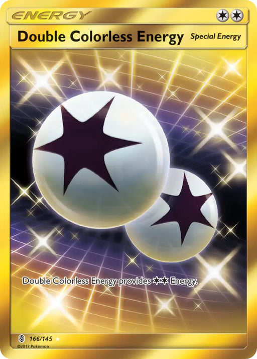 Double Colorless Energy (166/145) [Sun & Moon: Guardians Rising] - Pokemon Single
