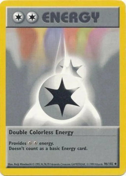 Double Colorless Energy (96/102) [Base Set Shadowless Unlimited] - Pokemon Single