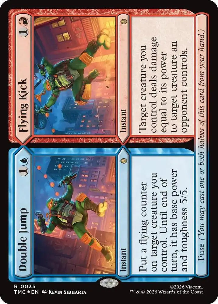 Double Jump // Flying Kick (Surge Foil) (35) [Teenage Mutant Ninja Turtles Commander]