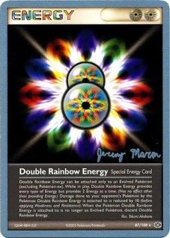 Double Rainbow Energy (87/106) (Queendom - Jeremy Maron) [World Championships 2005] - Pokemon Single