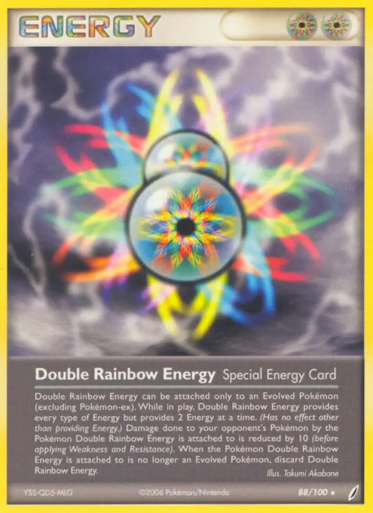 Double Rainbow Energy (88/100) [EX: Crystal Guardians] - Pokemon Single
