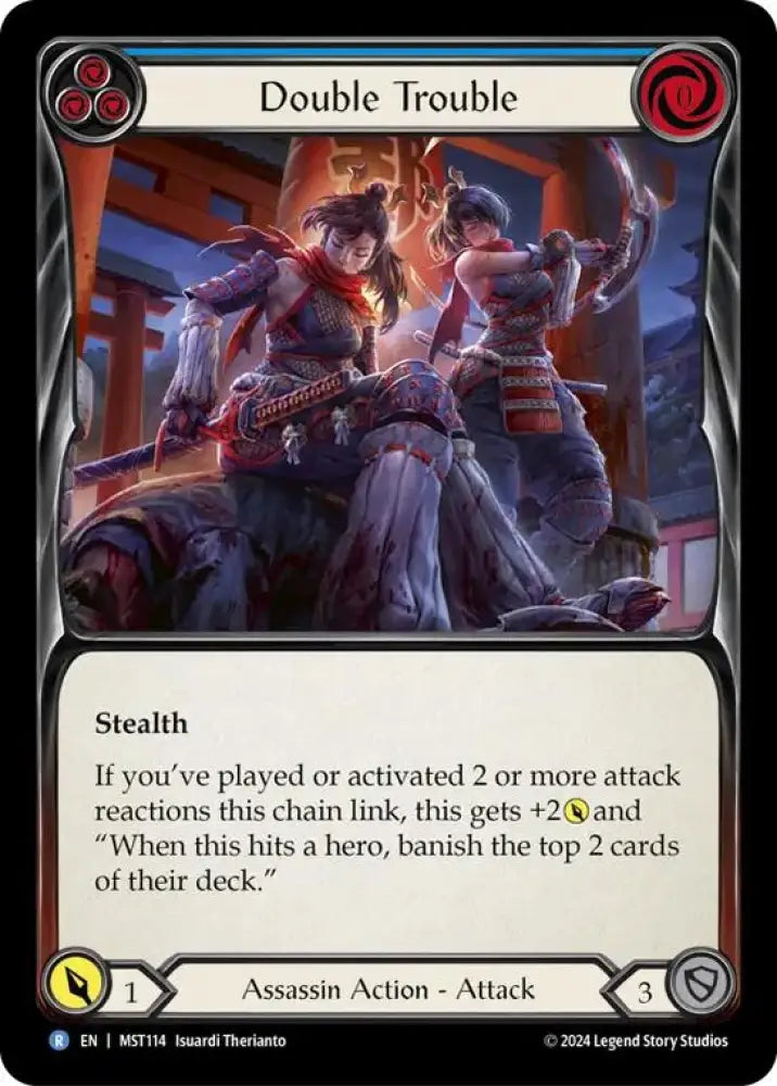 Double Trouble (Blue) [Part the Mistveil] Rainbow Foil - Flesh And Blood Single