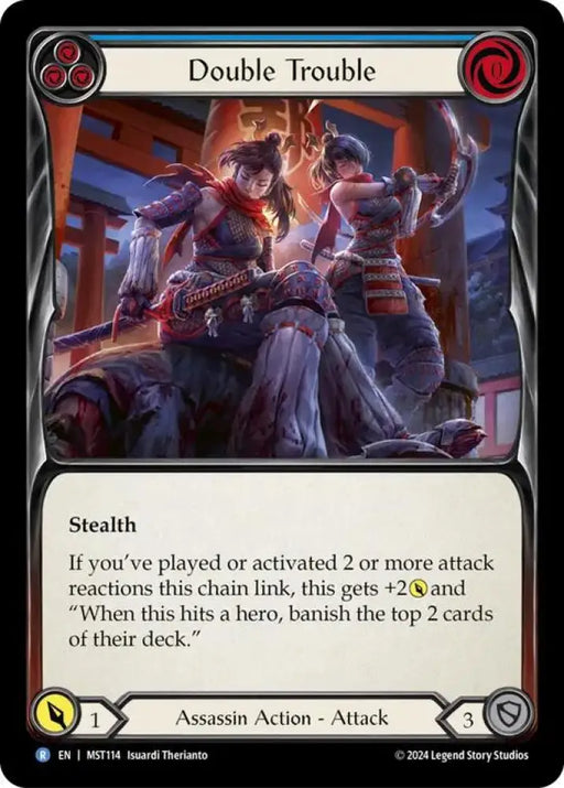 Double Trouble (Blue) [Part the Mistveil] Rainbow Foil - Flesh And Blood Single