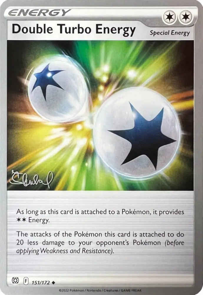 Double Turbo Energy (151/172) (ADP - Ondrej Skubal) [World Championships 2022] - Pokemon Single