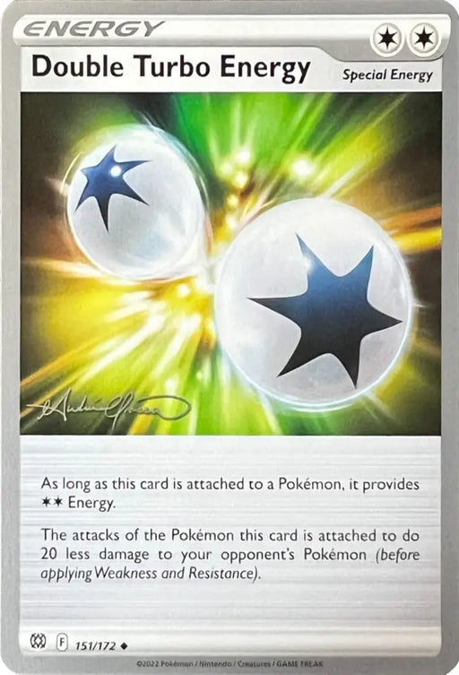 Double Turbo Energy (151/172) (The Shape of Mew - Andre Chiasson) [World Championships 2022] - Pokemon Single