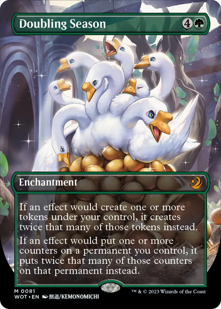 Doubling Season (Anime Borderless) [Wilds of Eldraine: Enchanting Tales] - MTG Single