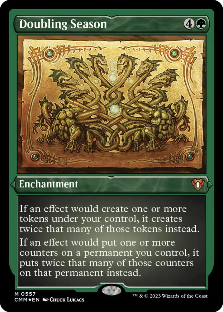 Doubling Season (Foil Etched) [Commander Masters] - MTG Single