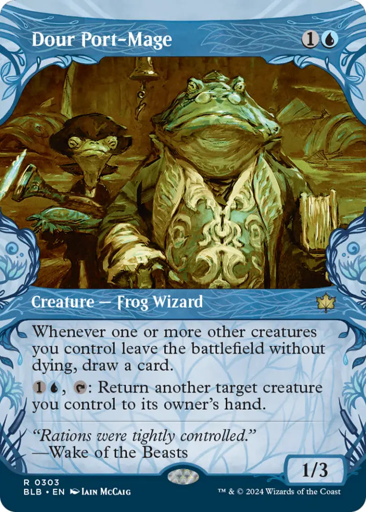 Dour Port-Mage (Showcase) [Bloomburrow] - MTG Single
