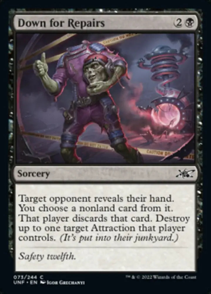 Down for Repairs [Unfinity] - MTG Single