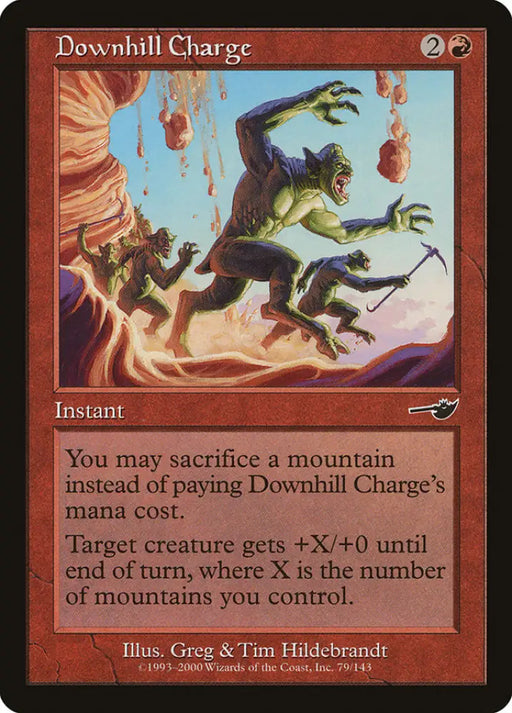 Downhill Charge [Nemesis] - MTG Single