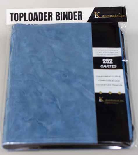 KL Toploader Binders 9PKT Blue Holds 252 Cards