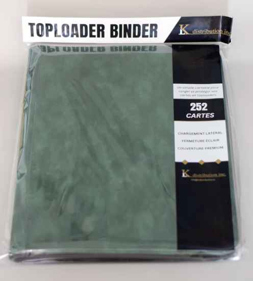 KL Toploader Binders 9PKT Green Holds 252 Cards