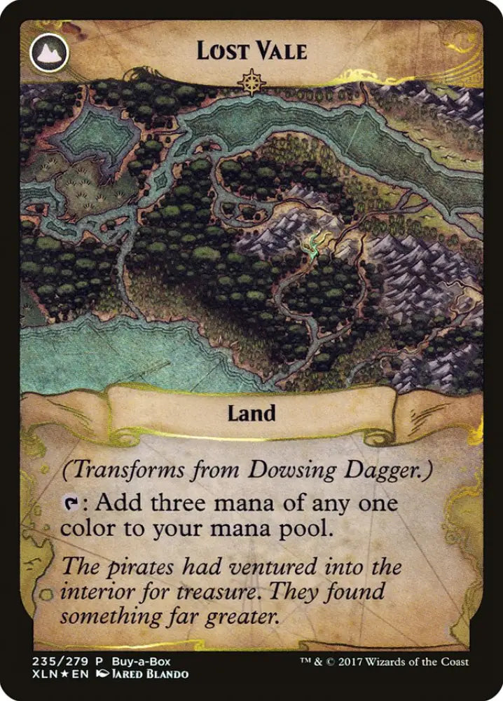 Dowsing Dagger // Lost Vale (Buy-A-Box) [Ixalan Treasure Chest] - MTG Single