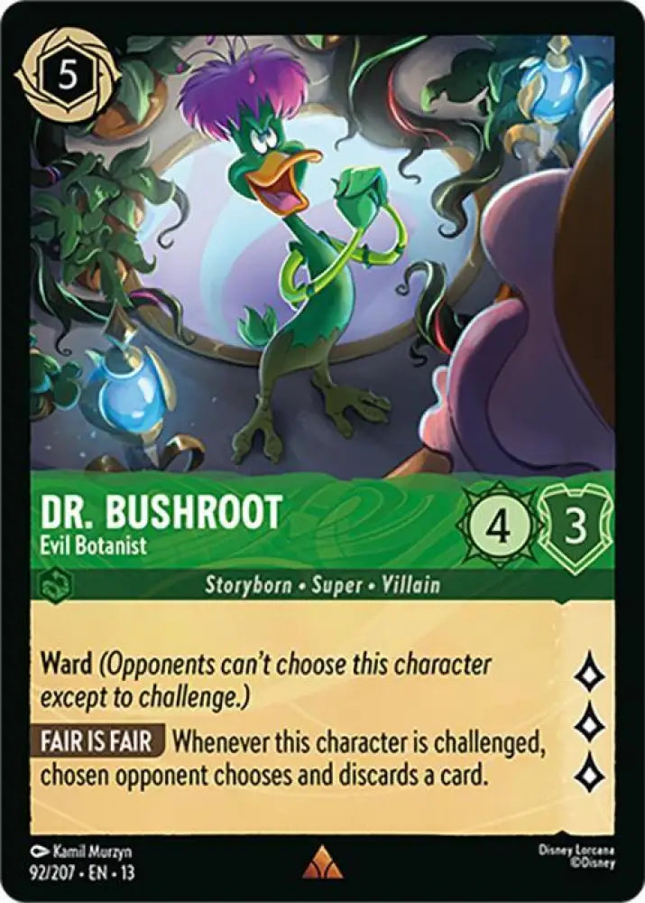Dr. Bushroot - Evil Botanist (92/204) [Attack of the Vine!]
