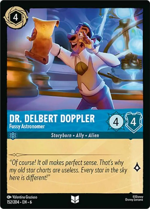 Dr. Delbert Doppler - Fussy Astronomer (152/204) [Azurite Sea] - Lorcana Single