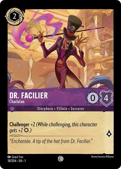 Dr. Facilier - Charlatan (38/204) [The First Chapter] - Lorcana Single