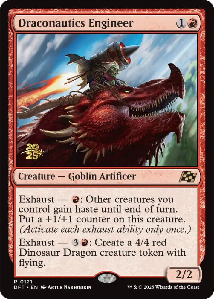 Draconautics Engineer [Aetherdrift Prerelease Promos] - MTG Single