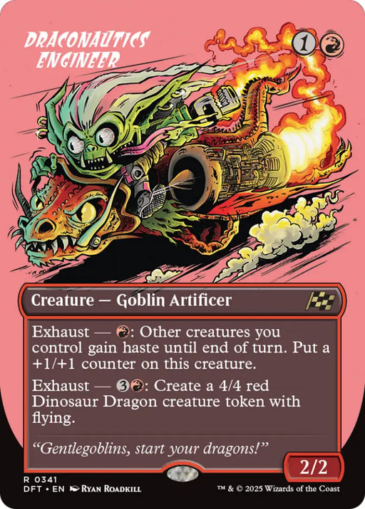 Draconautics Engineer (Borderless) [Aetherdrift] - MTG Single