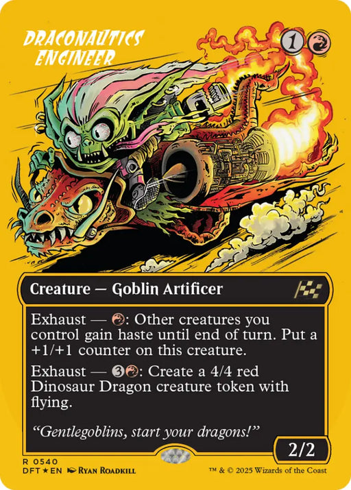 Draconautics Engineer (Borderless) (First-Place Foil) [Aetherdrift] - MTG Single
