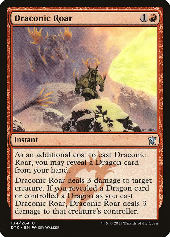 Draconic Roar [Dragons of Tarkir] - MTG Single