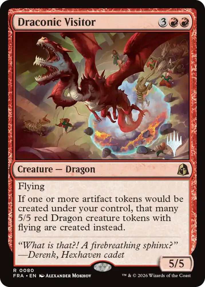 Draconic Visitor (80) [Reality Fracture Promos]