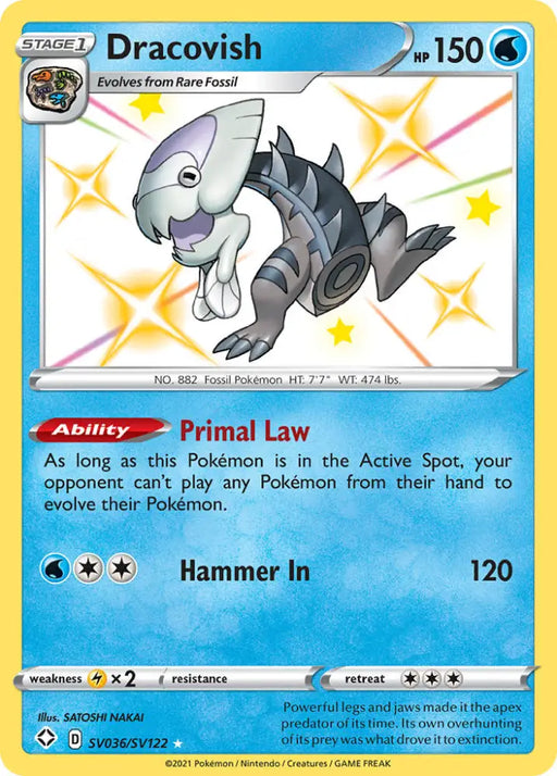 Dracovish (SV036/SV122) [Sword & Shield: Shining Fates] - Pokemon Single