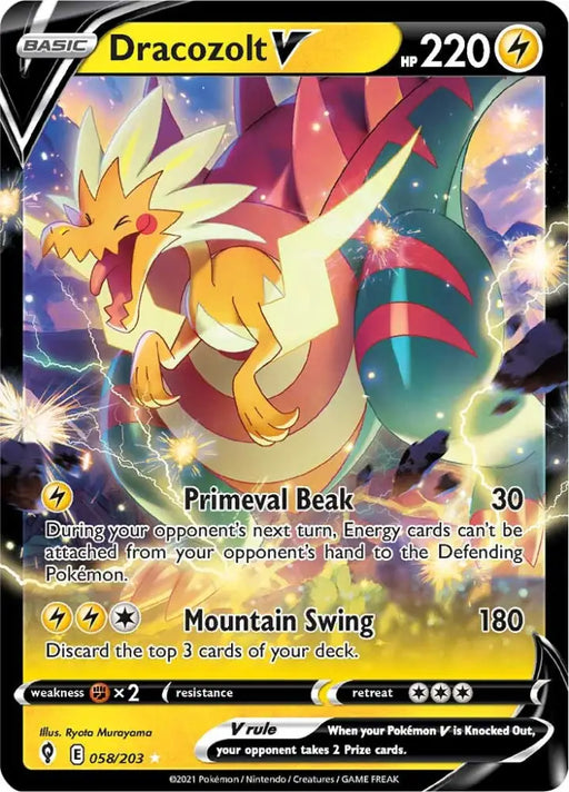 Dracozolt V (058/203) [Sword & Shield: Evolving Skies] - Pokemon Single