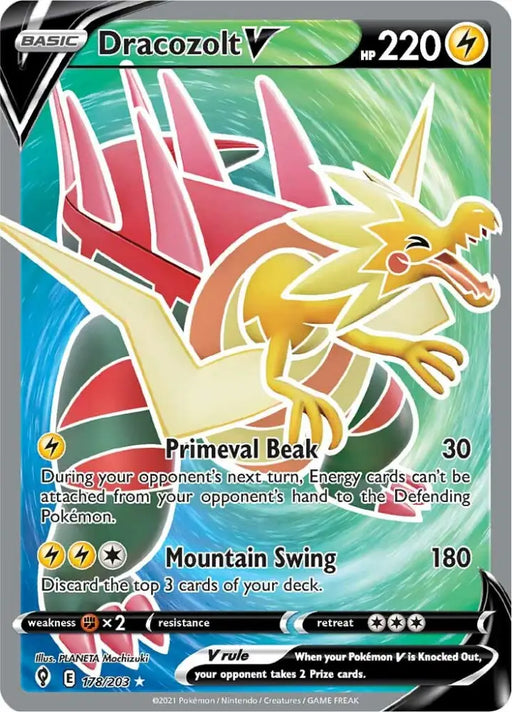 Dracozolt V (178/203) [Sword & Shield: Evolving Skies] - Pokemon Single