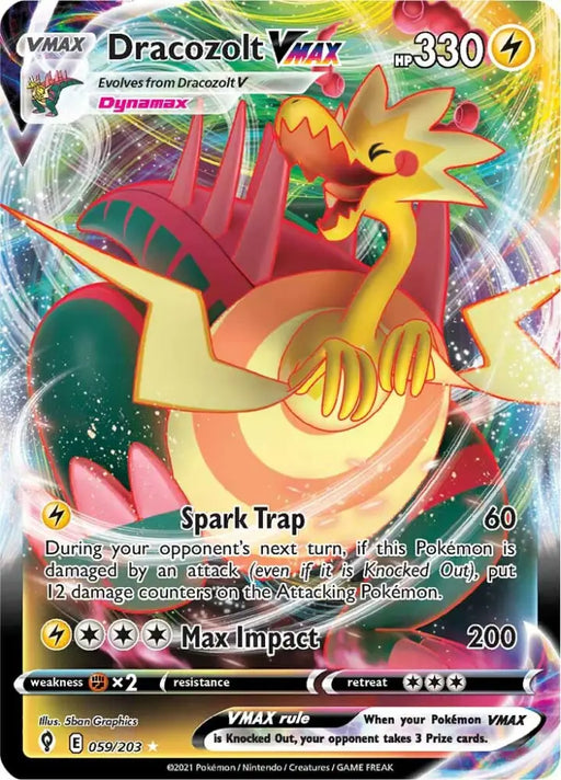 Dracozolt VMAX (059/203) [Sword & Shield: Evolving Skies] - Pokemon Single