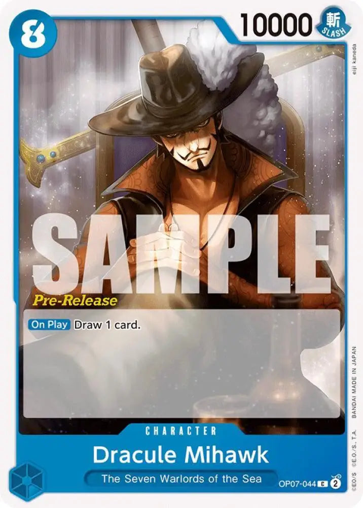 Dracule Mihawk (OP07-044) [500 Years in the Future Pre-Release Cards]