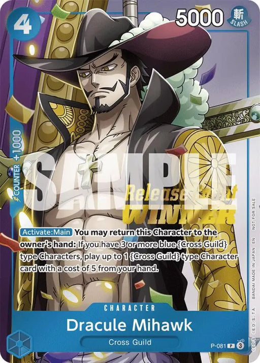 Dracule Mihawk (OP11 Release Event Winner) (P-081) [One Piece Promotion Cards]