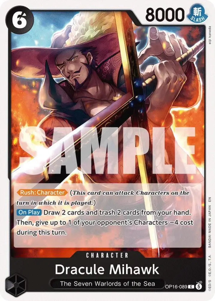 Dracule Mihawk (OP16-089) [The Time of Battle]