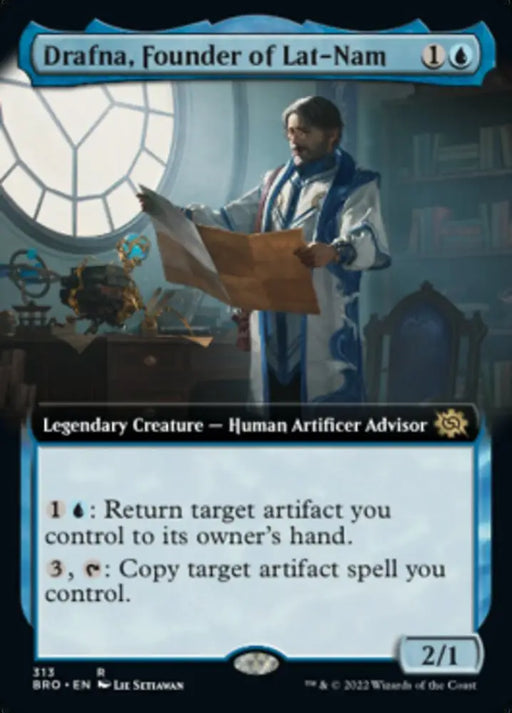 Drafna Founder of Lat-Nam (Extended Art) [The Brothers’ War] - MTG Single