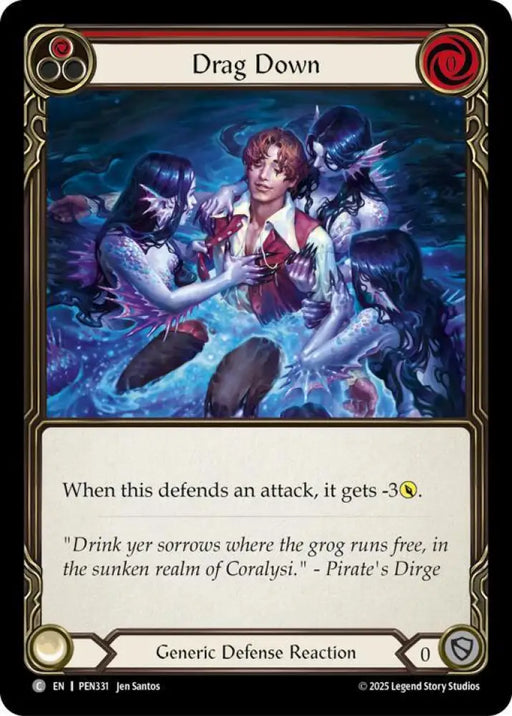 Drag Down (Red) (PEN331) [Compendium of Rathe]