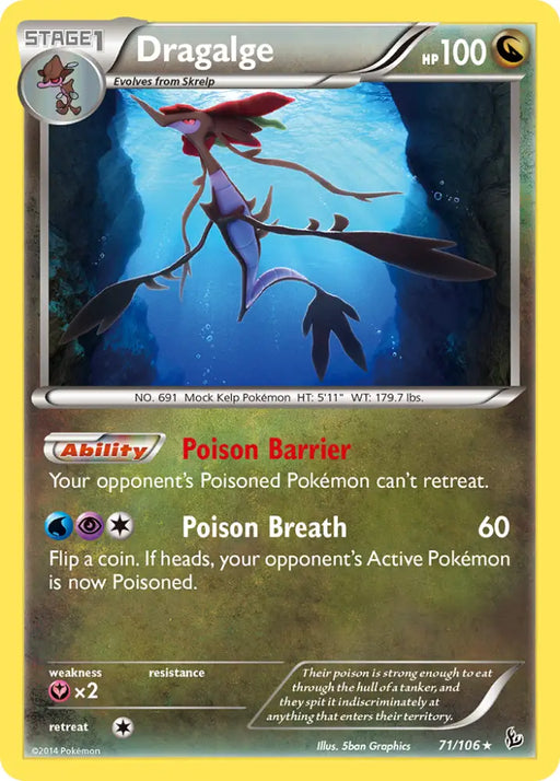 Dragalge (71/106) [XY: Flashfire] - Pokemon Single