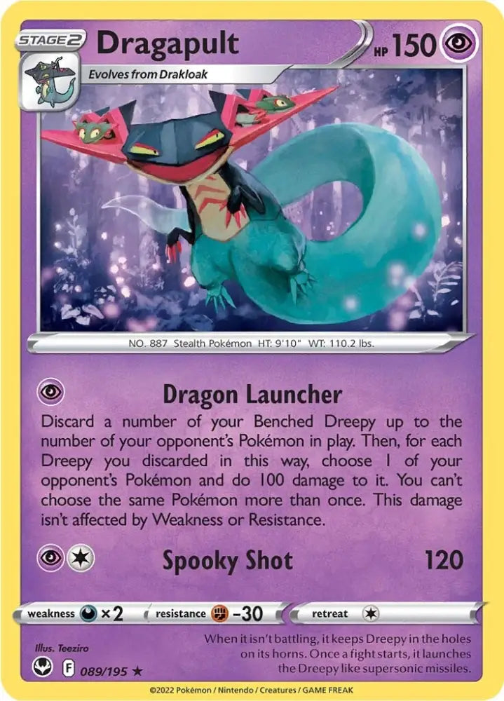 Dragapult (089/195) [Sword & Shield: Silver Tempest] - Pokemon Single
